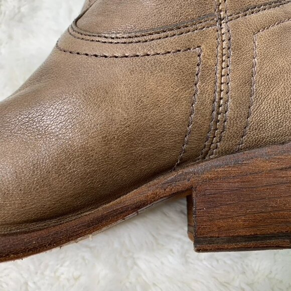 Frye 77032 Women's Light Brown Leather Carson Shortie Boots Size 6 1/2 - Picture 8 of 16